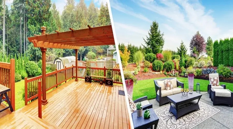 Outdoor Spaces Compared Choosing Between a Deck and a Patio Iamcivilengineer