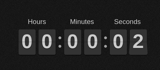 Jquery Flip Clock Countdown Timer