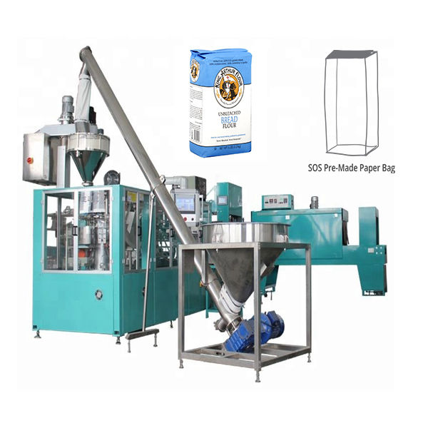 automatic paper bag packaging line for flour IAPACK