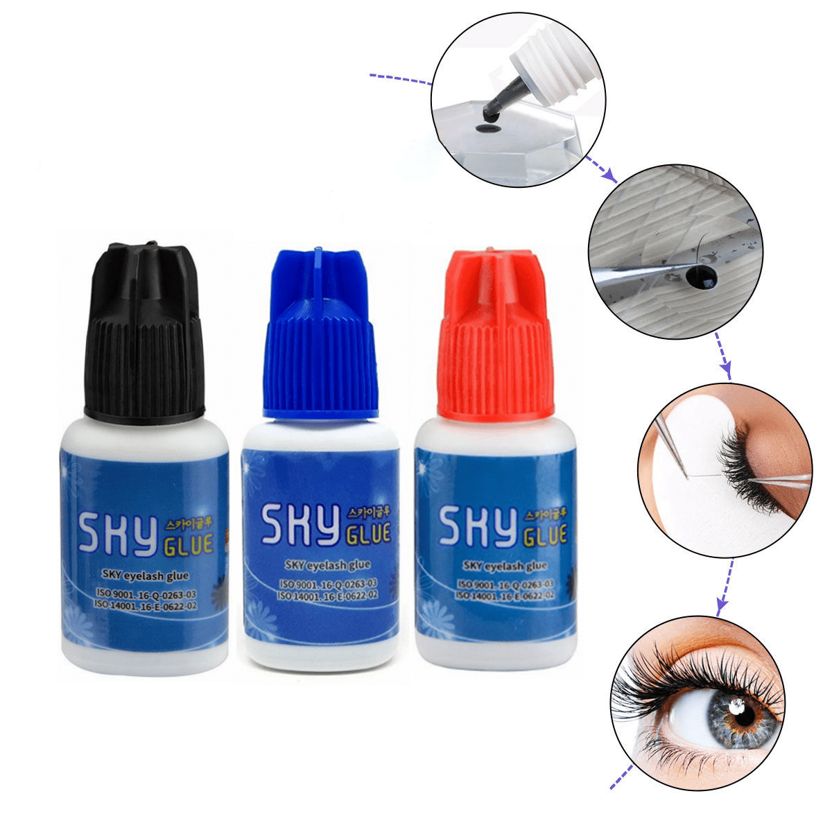 5ml Sky Glue with Korean Original Packaging 12 Seconds Quick drying