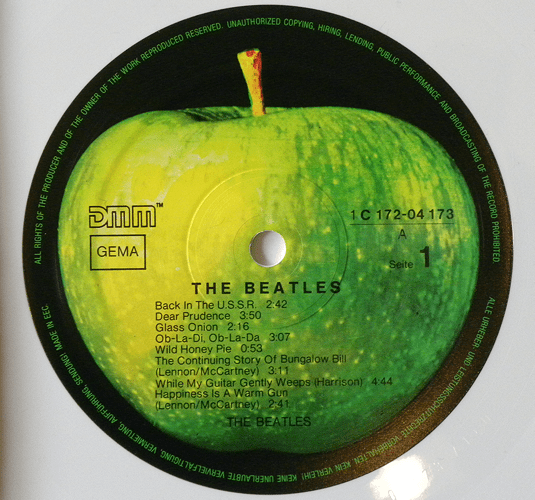 BeatlesPlatten Originalpressungen The Beatles (White Album)