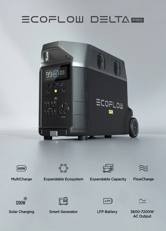 Ecoflow DELTA Pro el mejor generador eléctrico, comprar en IbericaDron