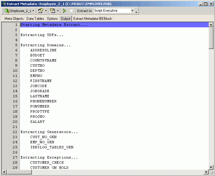 the database experts Doc/Metadata