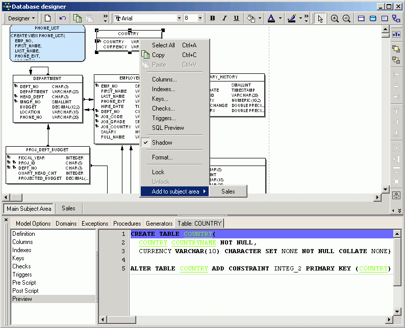 the database experts Doc/Database Designer