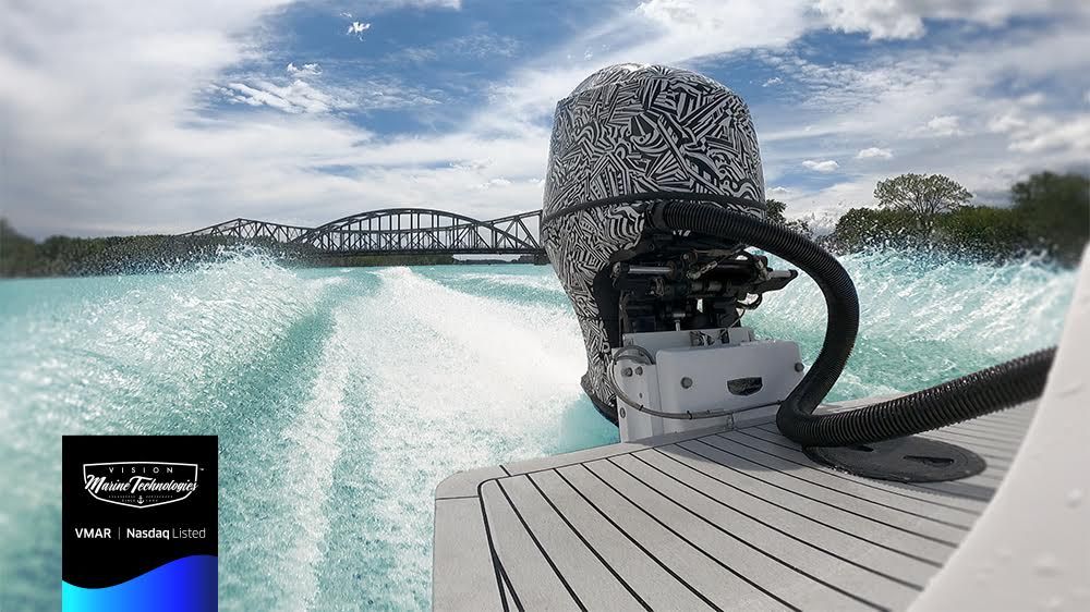 Twin Electric EMotion 180E Motors by Vision Marine Technologies IBEX