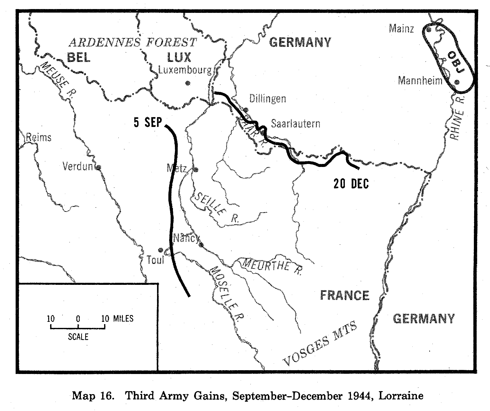 Third Army Map