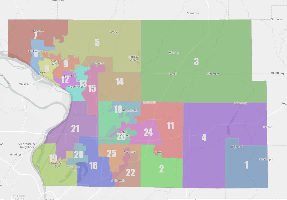 Madison County Board downsizes with approval of new map Illinois