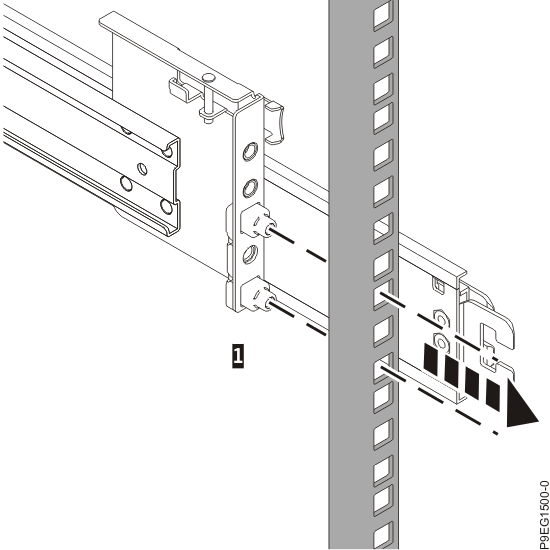 Attaching the mounting hardware to the rack