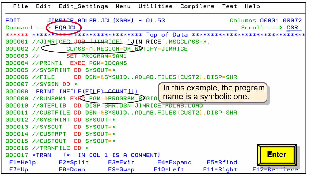 IBM z/OS Debugger JCL Wizard Debugging a Language Environment program