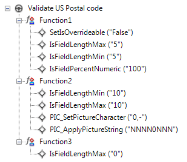 Example US postal codes