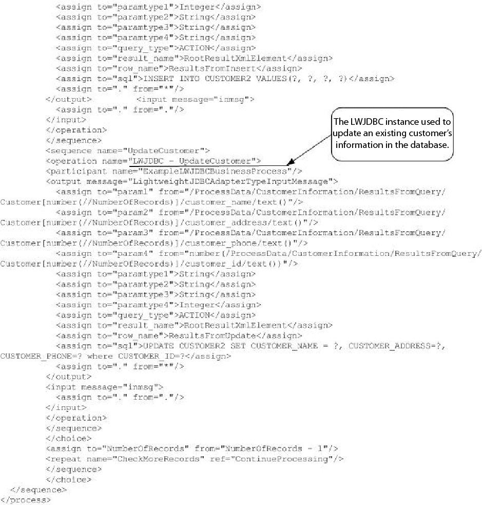 Lightweight Java Database Connectivity (JDBC) adapter