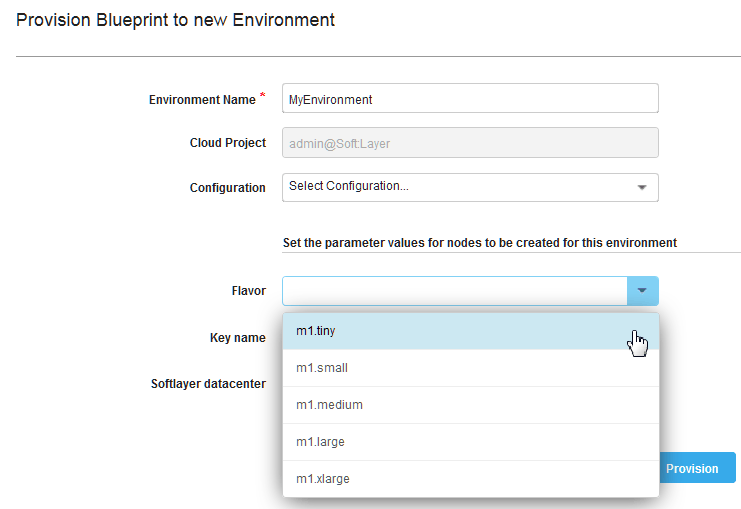 Configuring SoftLayer image flavors