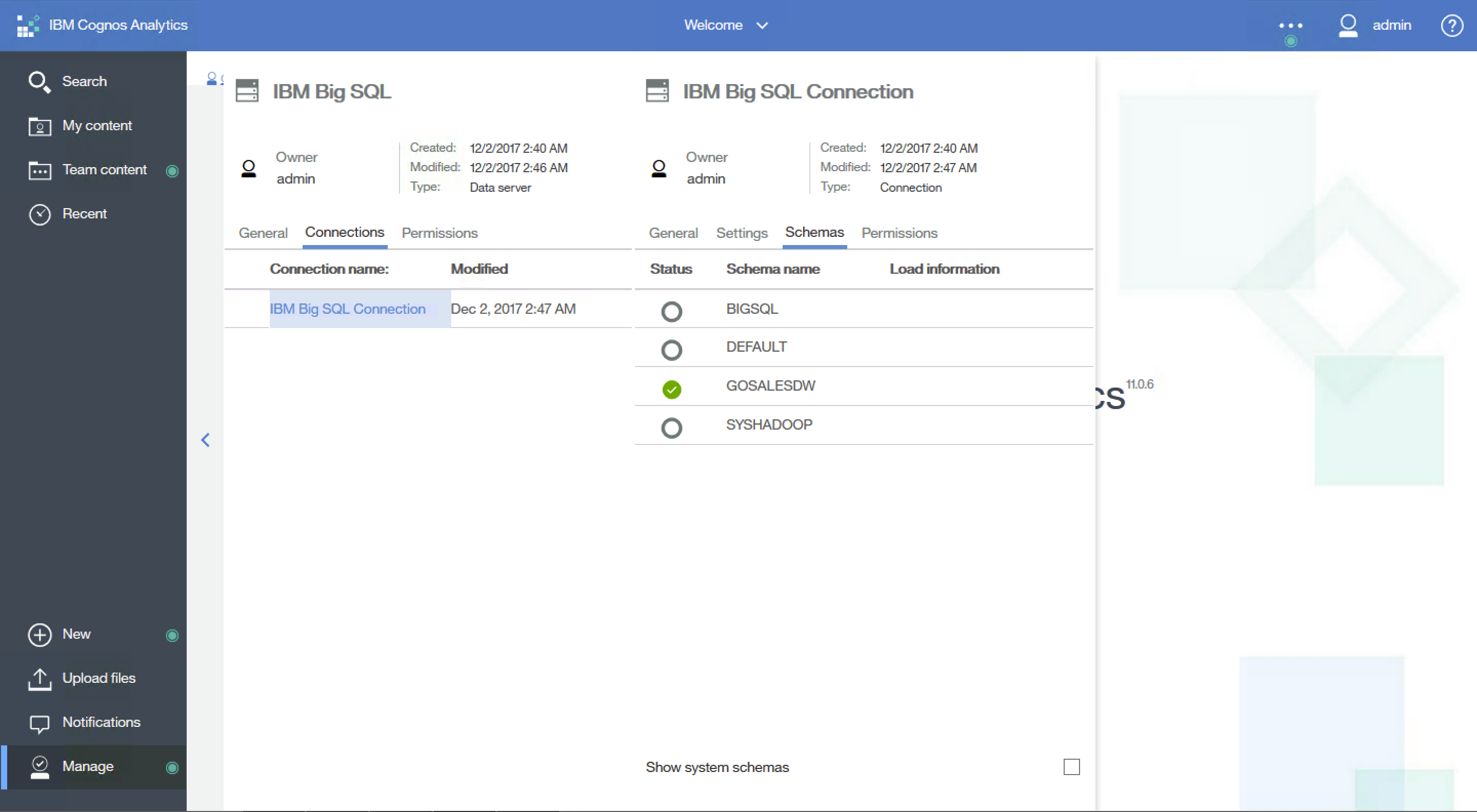 Integrating with Cognos Analytics