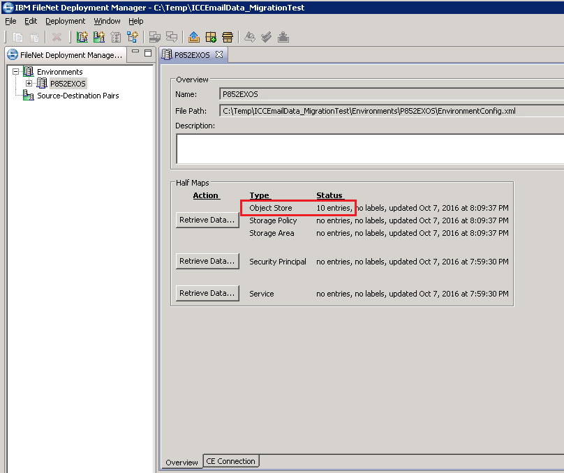 How to Use Deployment Manager to Migrate IBM Content Collector