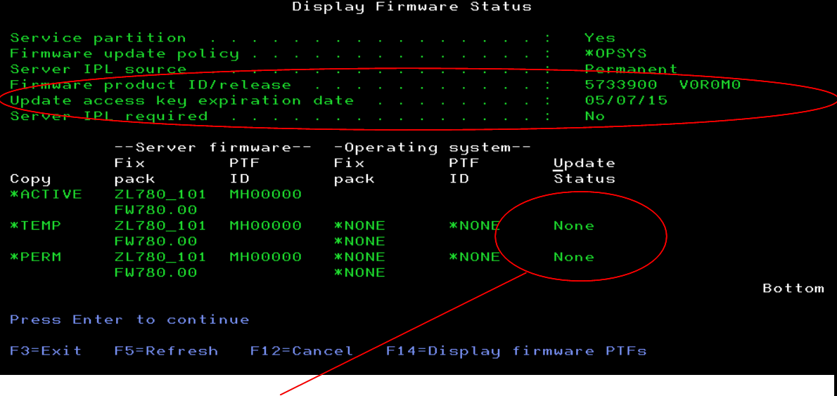 Management of POWER8 and Later Update Access Keys