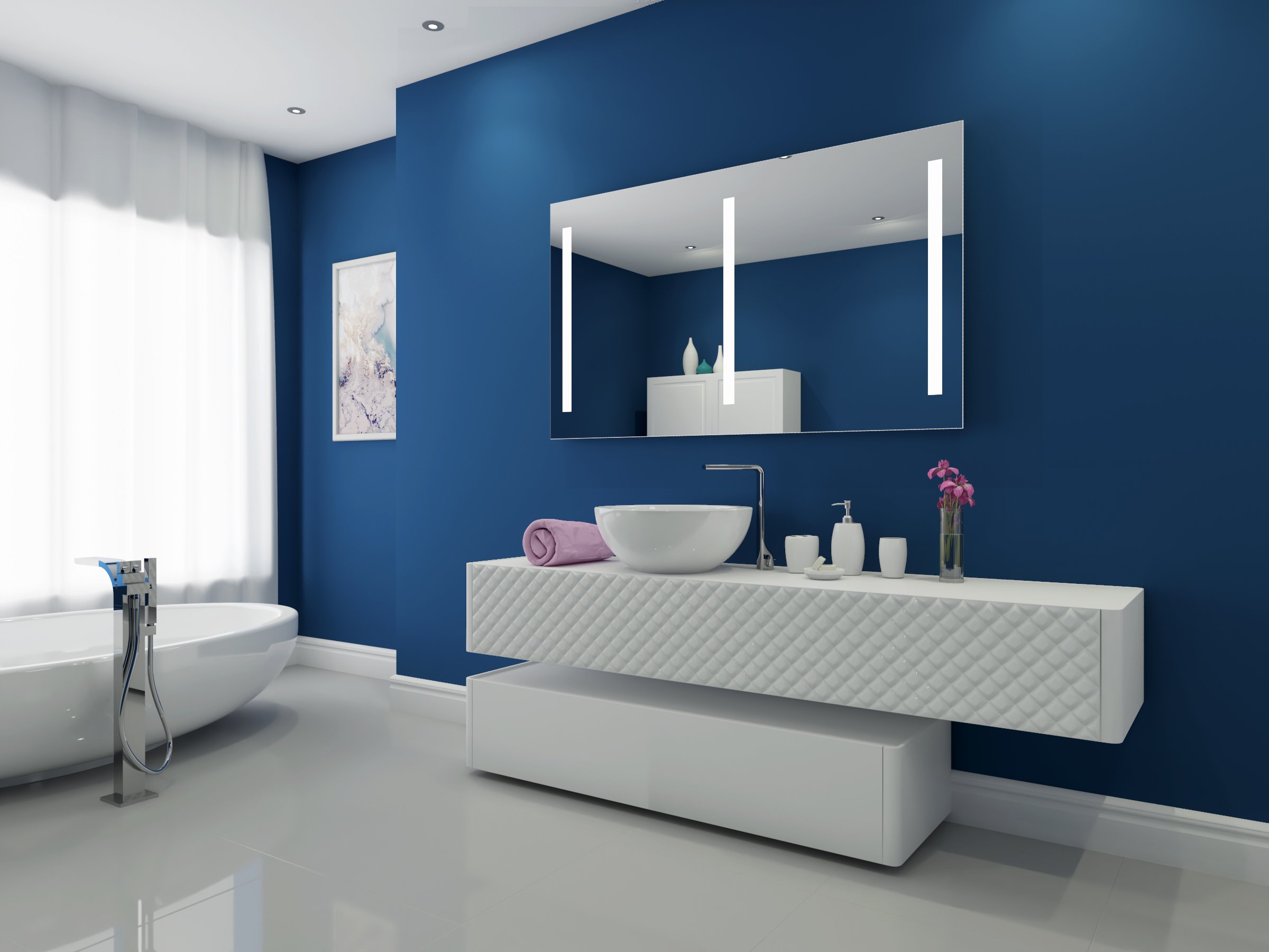 Dimmable Lighted Mirror Verano 60 X 35