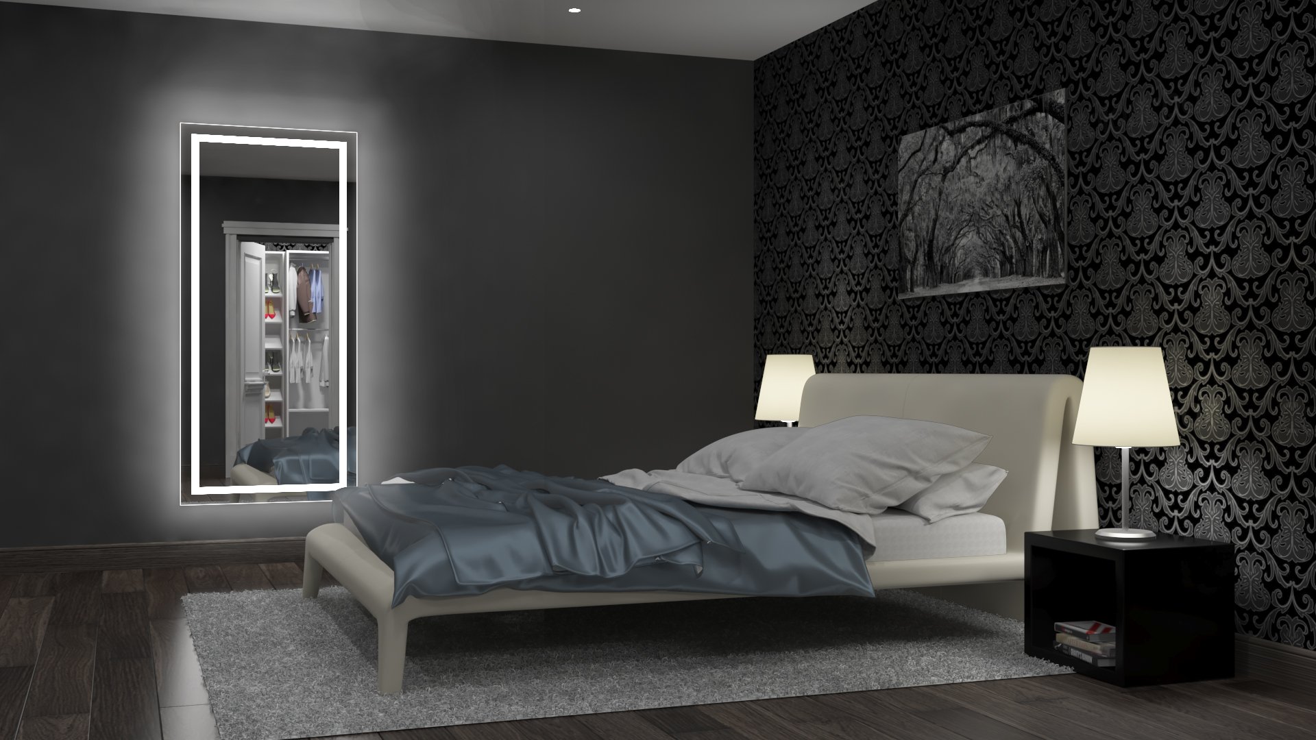 Dressing Mirror Backlit Harmony 70 X 32