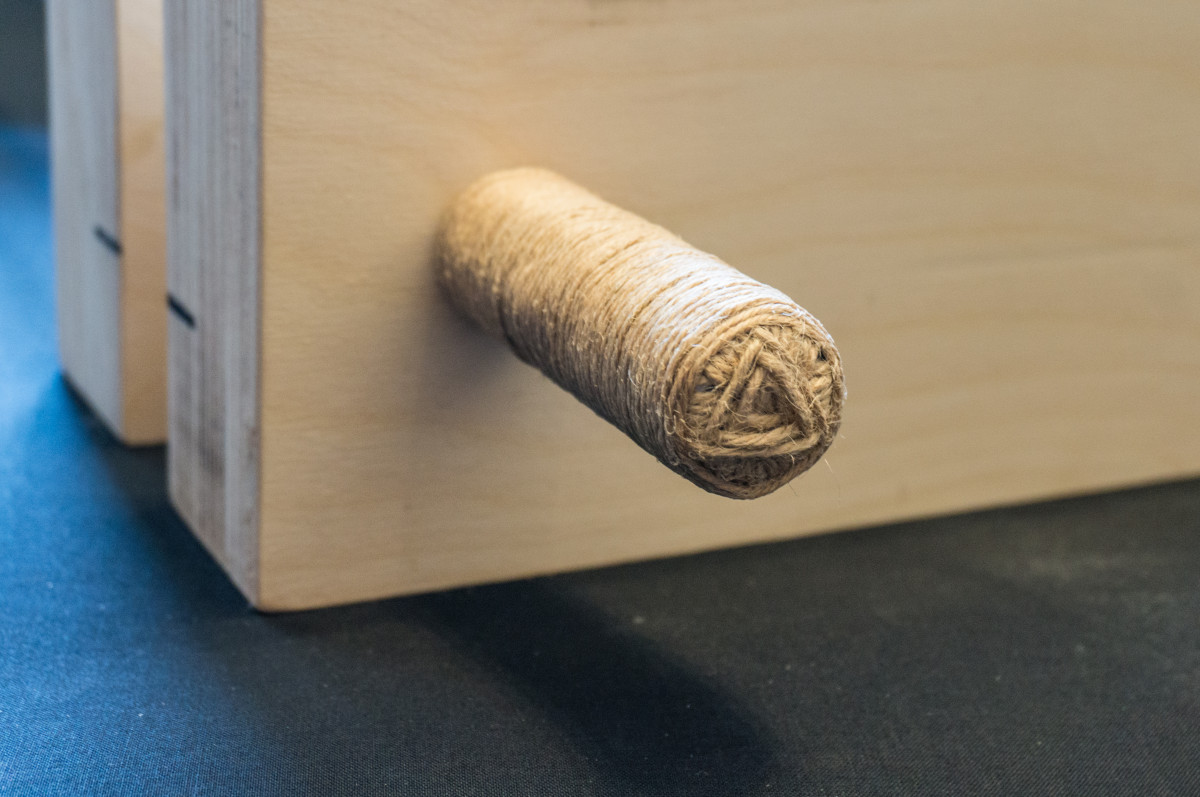 RopeWrapped Handles for a Lying Press iBookBinding Bookbinding