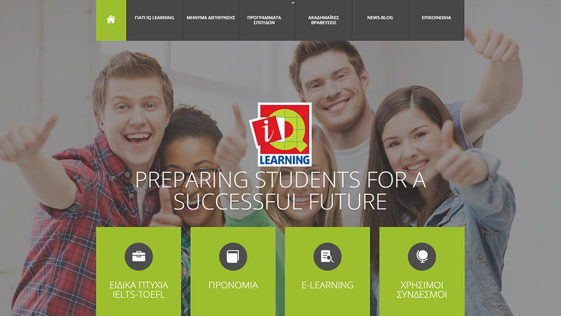 Corporate website for foreign languages' school iBS Informatics