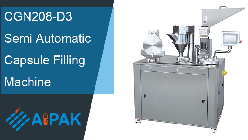 New Version Semiautomatic capsule filling machine CGN208D3 AIPAK