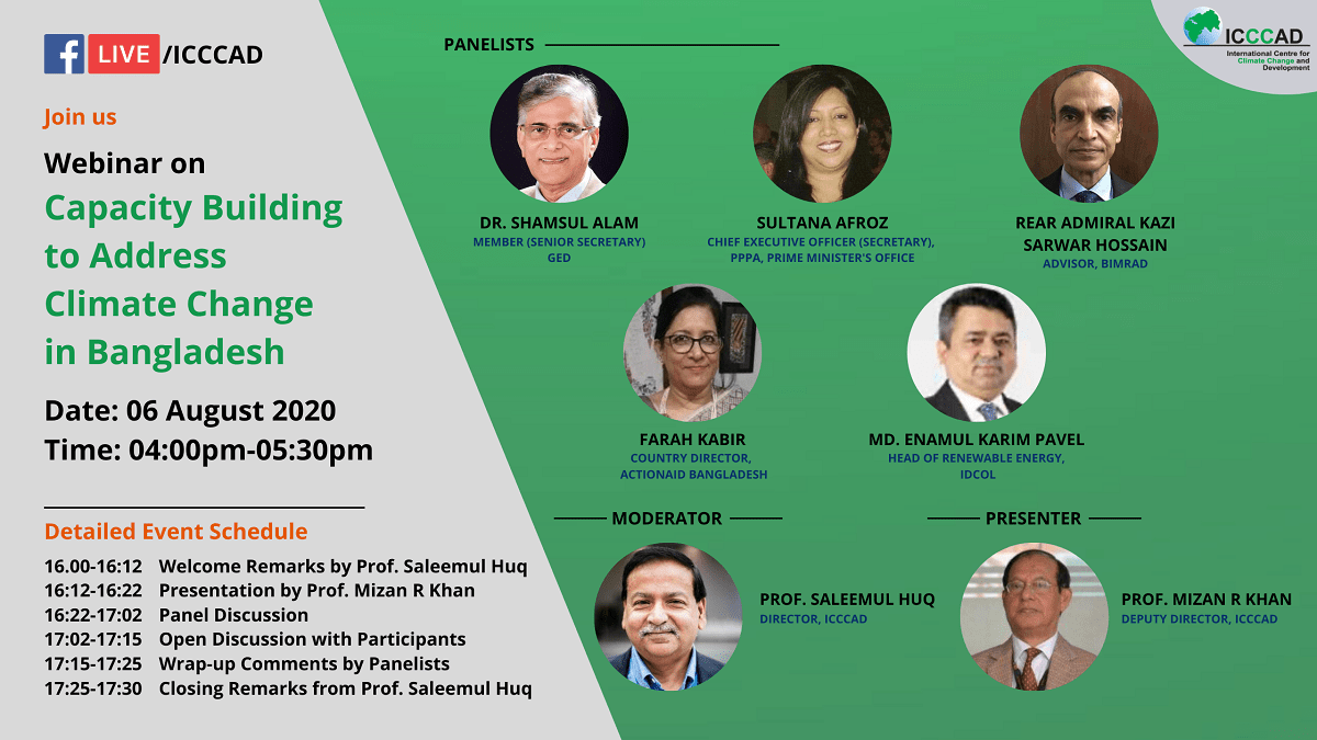 Webinar on Capacity Building to address Climate Change in Bangladesh