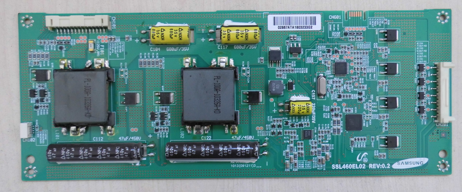 SSL460EL02 REV02 LED TV BACKLIGHT CONVERTER samsung,