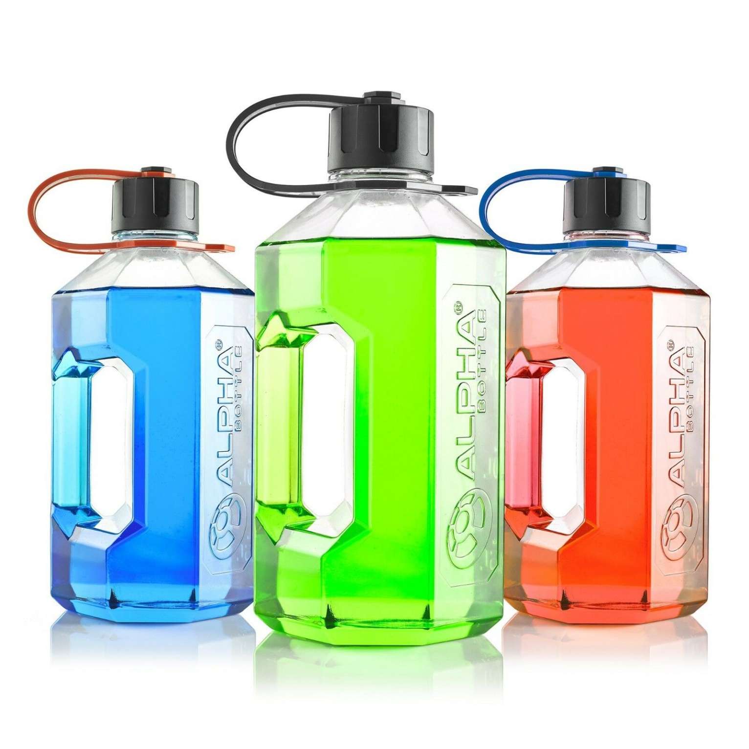 Alpha Bottle XXL 2400ml Water Jug BPA Free Heavy Duty Handle
