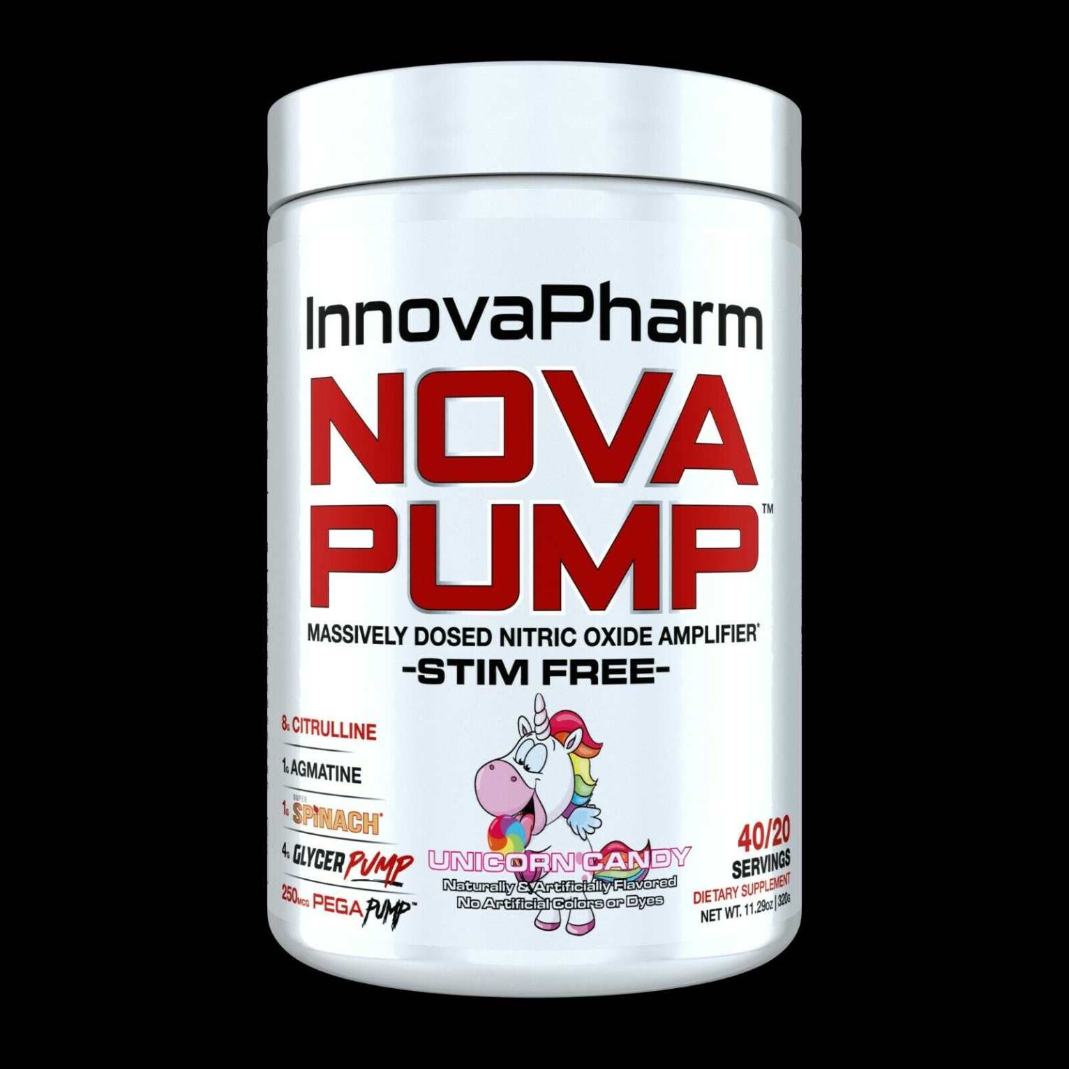 InnovaPharm Nova Pump PreWorkout 302g Stim Free Nitric Oxide