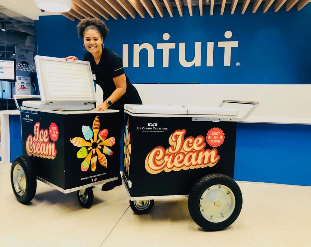 Ice Cream for Intuit, Catered with Ice Cream Carts Ice Cream Occasions