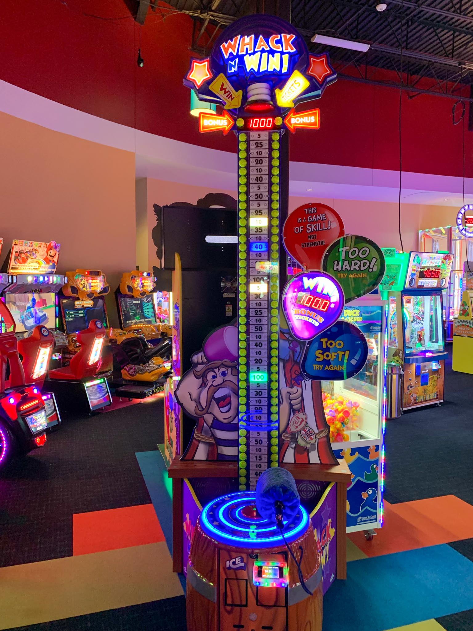 Whack 'N Win 9' & 11' Arcade Game OEM Parts, Service & Game Manuals