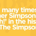 How many times has Homer Simpson said ‘D’oh!’