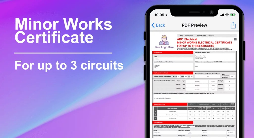 Electrical Certificates Apps and Software iCertifi