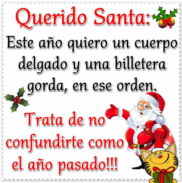 Carta a papa noel para navidad