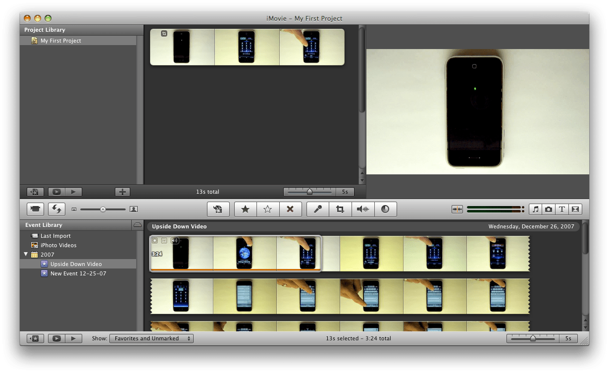 How to Rotate a Video Clip Using iMovie 08 iClarified