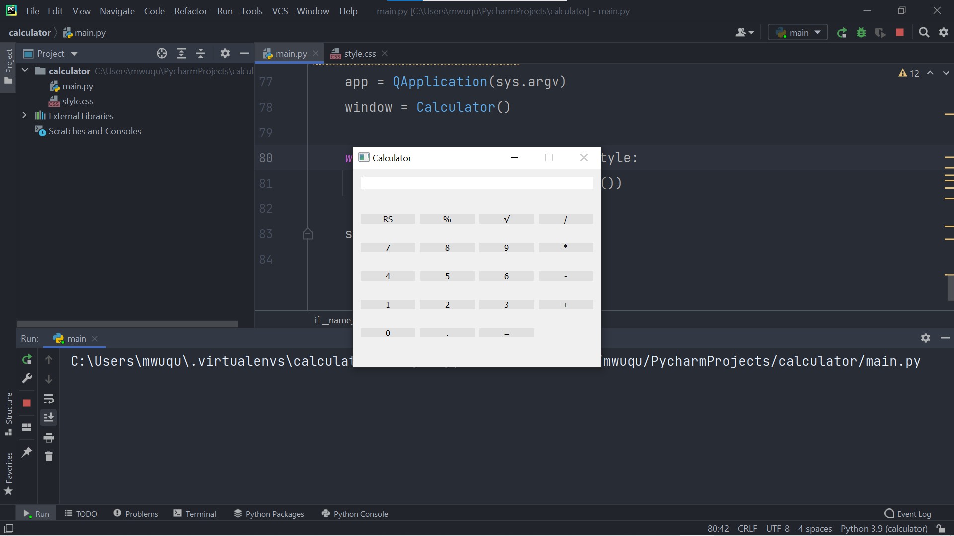 How to make a calculator using Python and CSS iCodersLab
