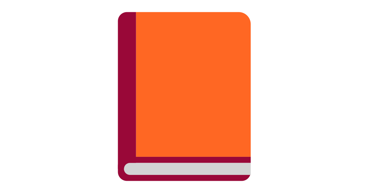 Orange book free vector icon Iconbolt