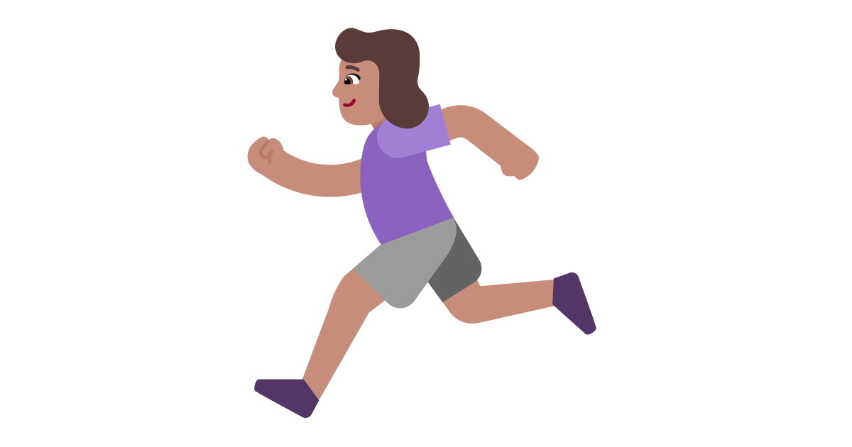 Woman running medium free vector icon Iconbolt