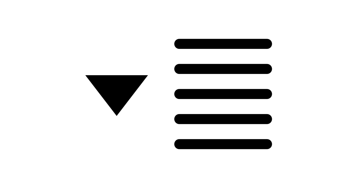 Dropdown menu free vector icon Iconbolt