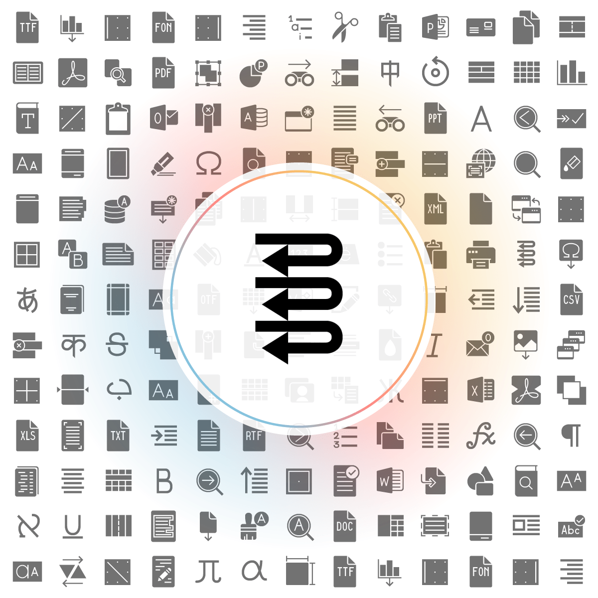 Word wrap Icon Iconshock