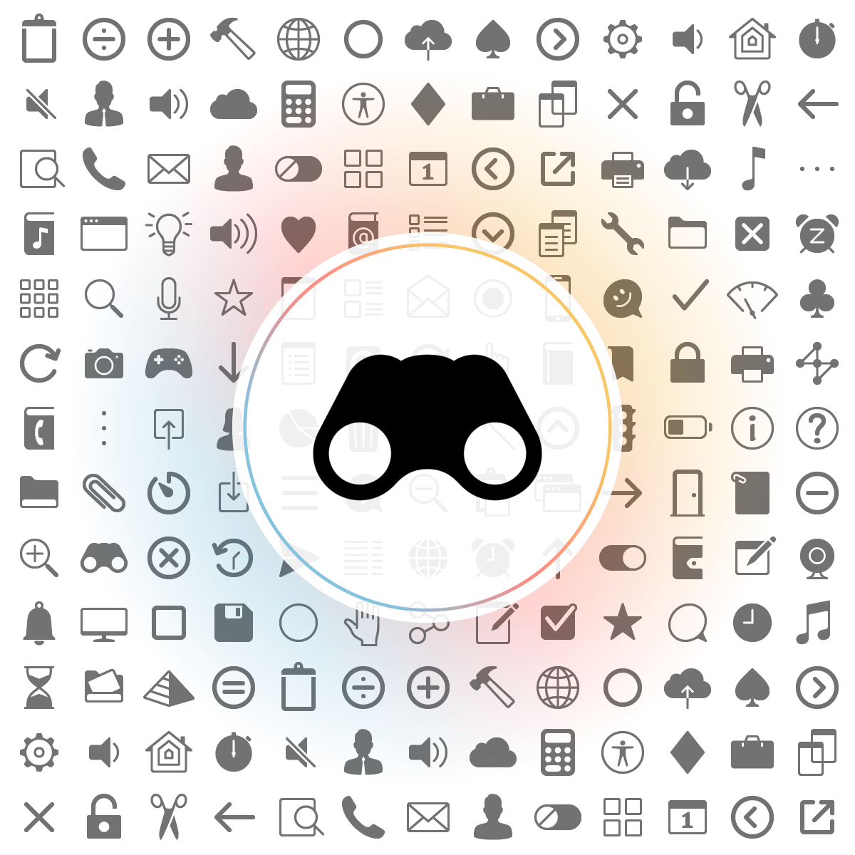 Binoculars Icons Iconshock