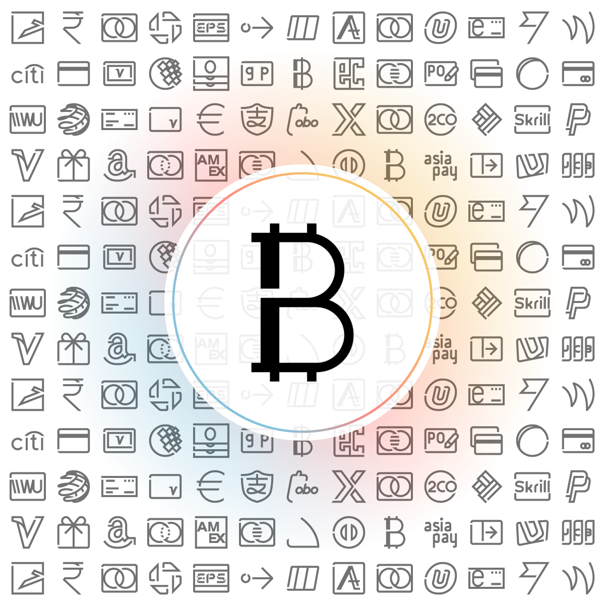 Currency bitcoin sign Icon Iconshock