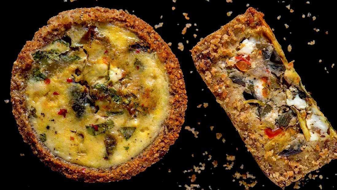 quiche épaisse aux légumes & feta avec l’incroyable croûte aux 2