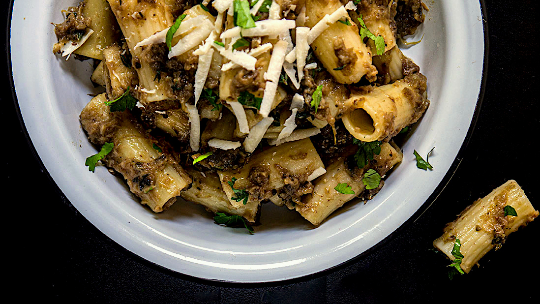 roasted eggplant pasta sauce (without tomatoes), icookstuff