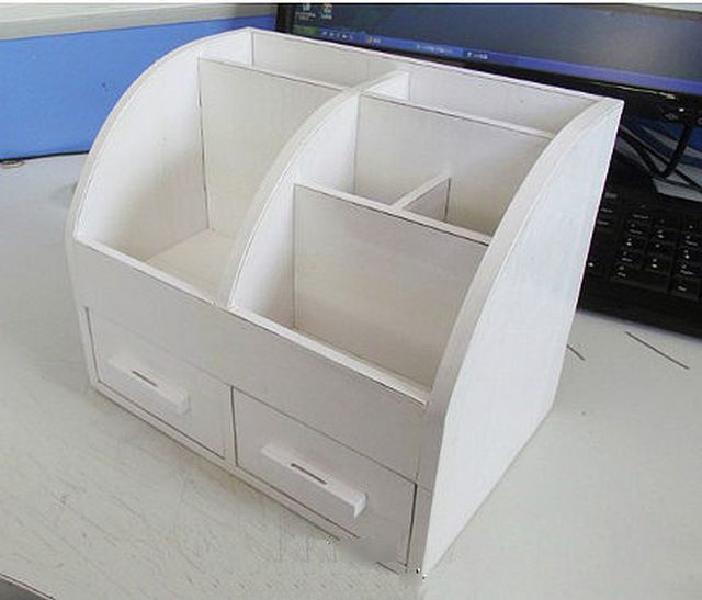 How to DIY Cardboard Desktop Organizer with Drawers