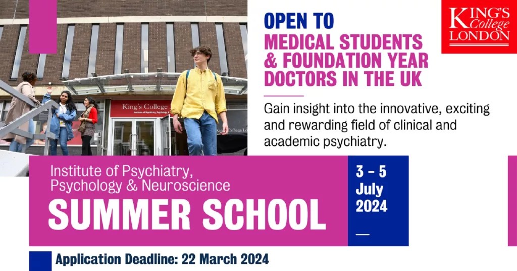 Institute of Psychiatry, Psychology & Neuroscience Summer School ICSMSU