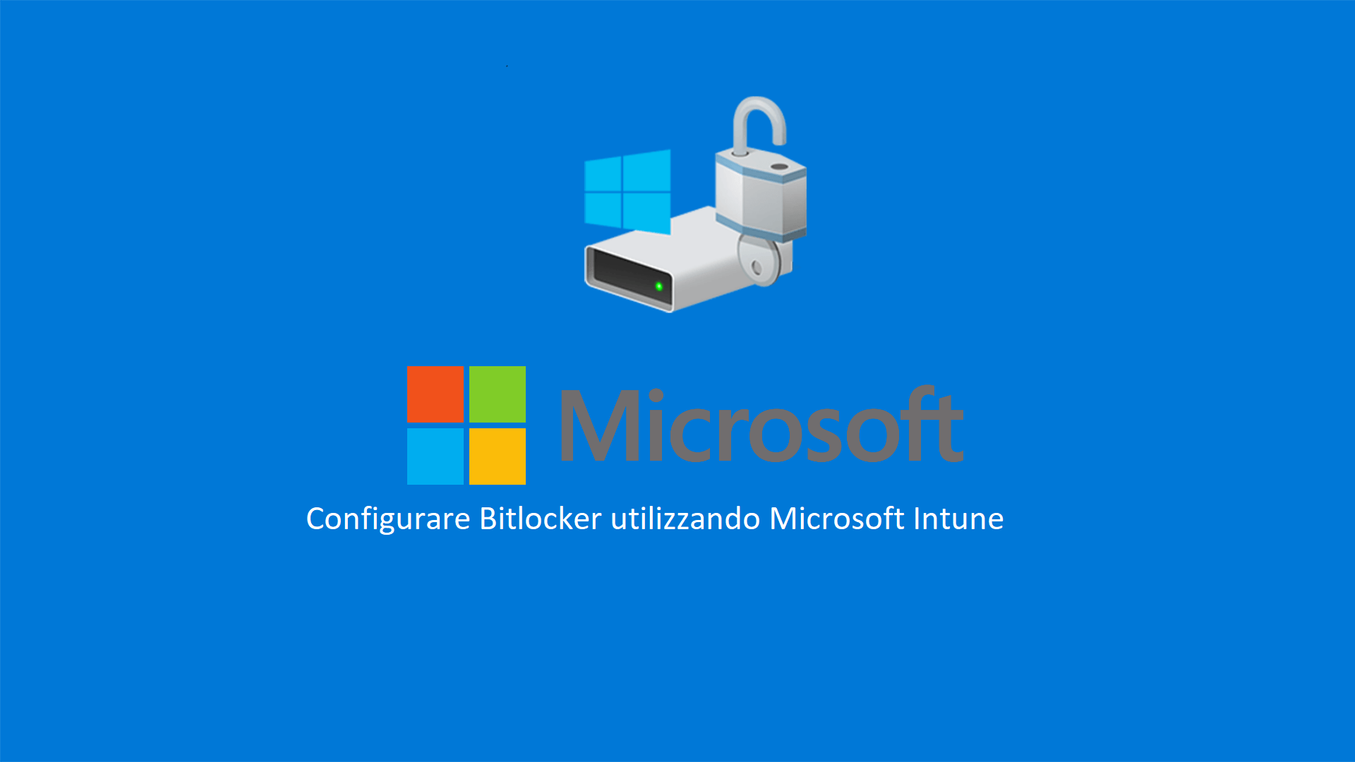 Microsoft 365 Modern Desktop Management Abilitare Bitlocker su