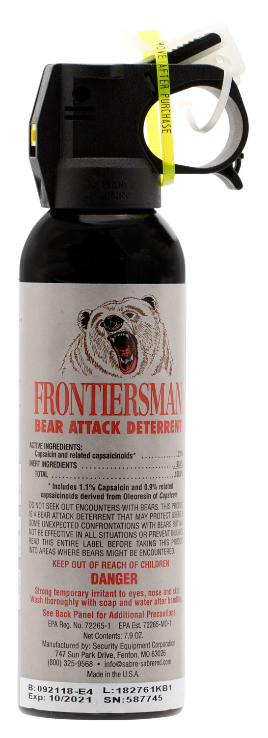 Sabre FBAD03 Frontiersman Bear Spray Effective 30 ft 7.90 oz Aerosol