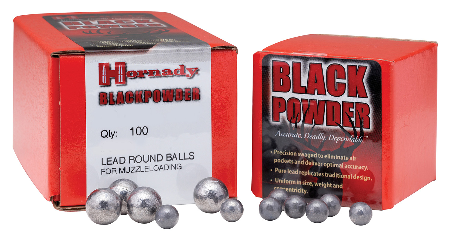 HORNADY .440 .45 CALIBER ROUND BALL 100CT 25BX/CS