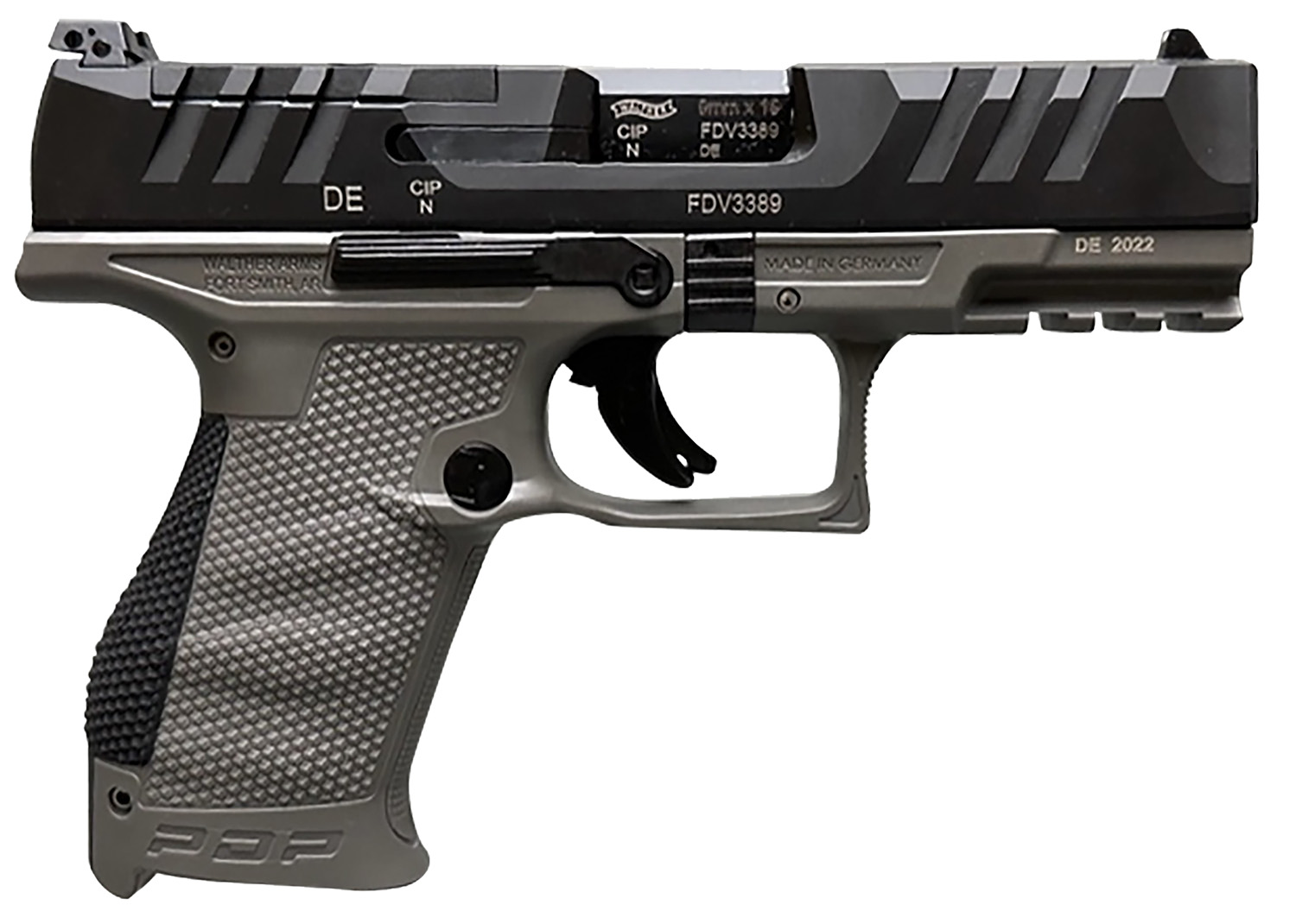 WALTHER PDP COMPACT 9MM 4" FS 15SHOT GRAY POLYMER FRAME B Tactical