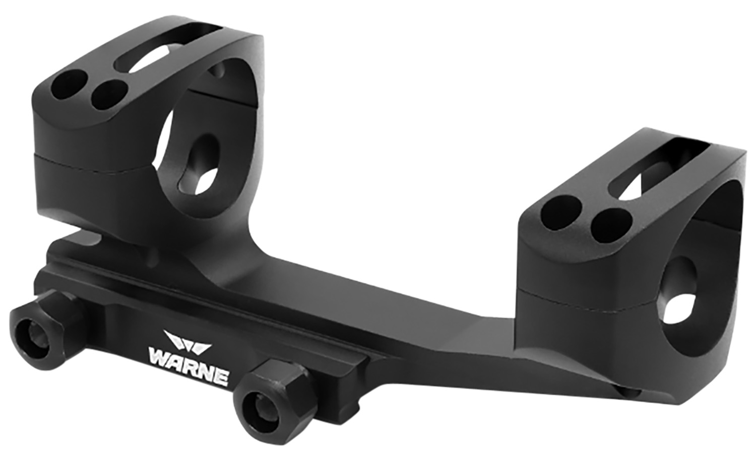 Warne XSKEL1TW XSKEL Scope Mount/Ring Combo Black Anodized 1" 0 MOA B